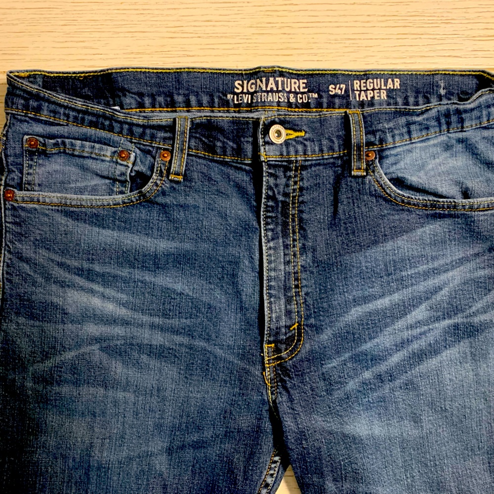Levi’s Men’s 36x30 Tapered Leg Signature Jeans S47 Regular
